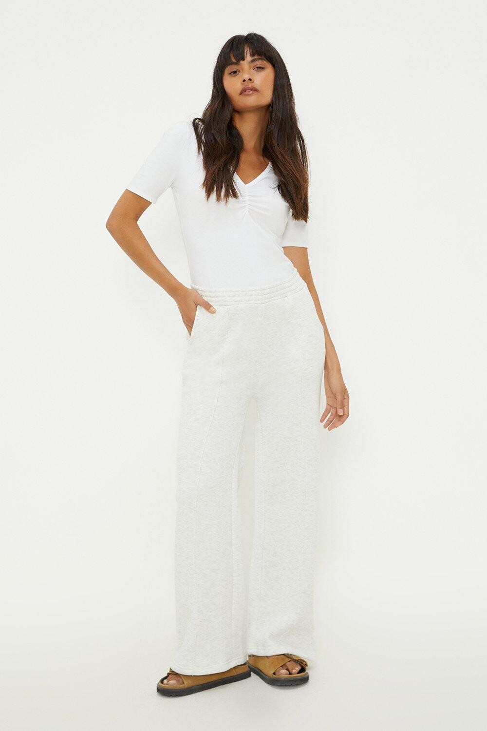 

Джоггеры с широкими штанинами Dorothy Perkins, серый