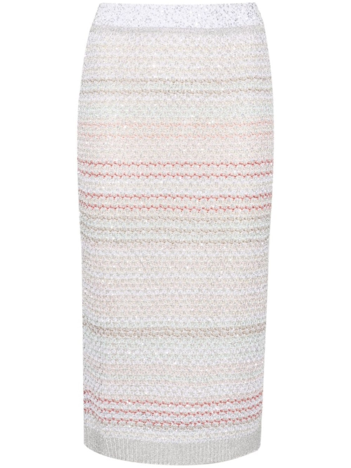 

Missoni юбка-карандаш длины миди с пайетками, белый