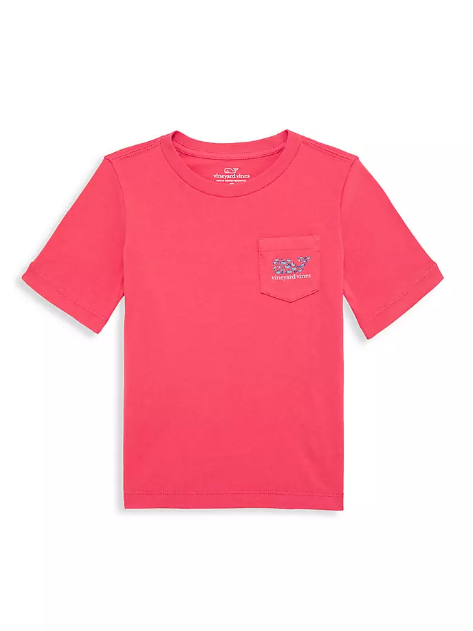 

Футболка Little Boy's & Boy's Harbour Fish Whale Vineyard Vines, красный