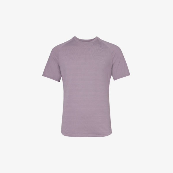 цена Эластичная футболка License To Train из переработанного полиэстера с круглым вырезом Lululemon, фиолетовый