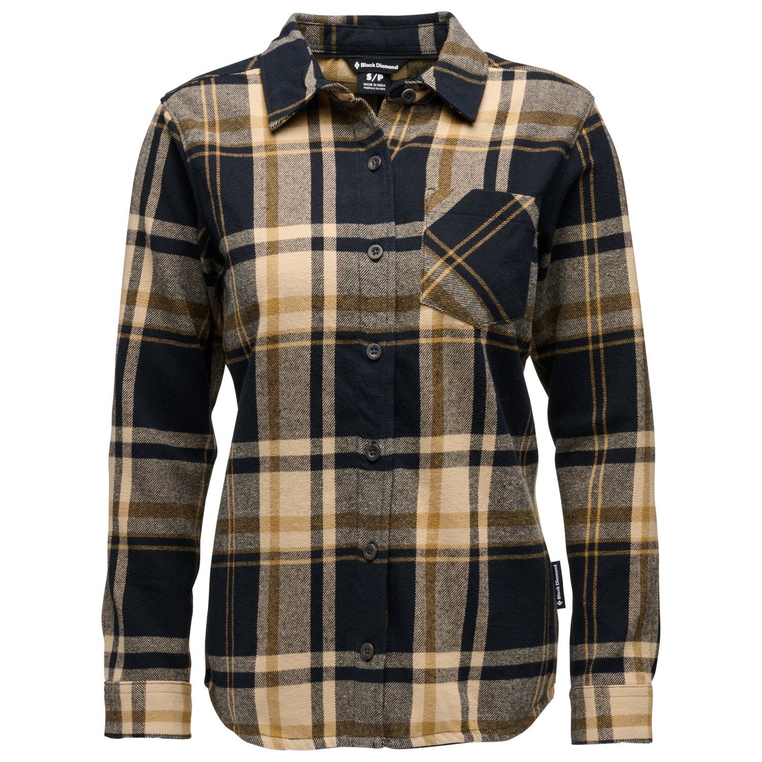 

Рубашка Black Diamond Project Flannel, цвет Khaki/Black Plaid