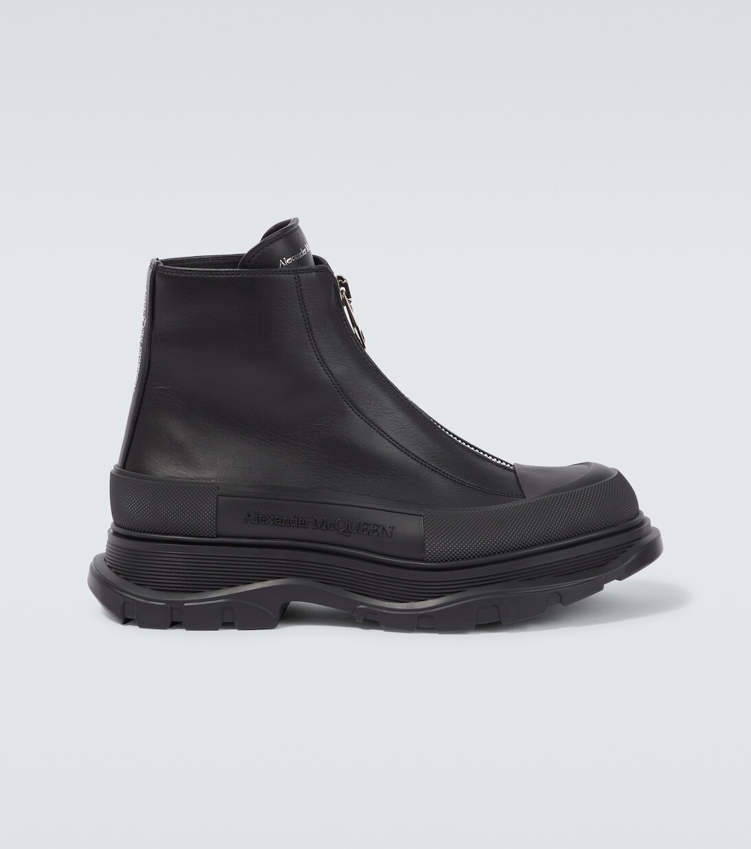 

Кожаные ботильоны Tread Slick Alexander McQueen, черный