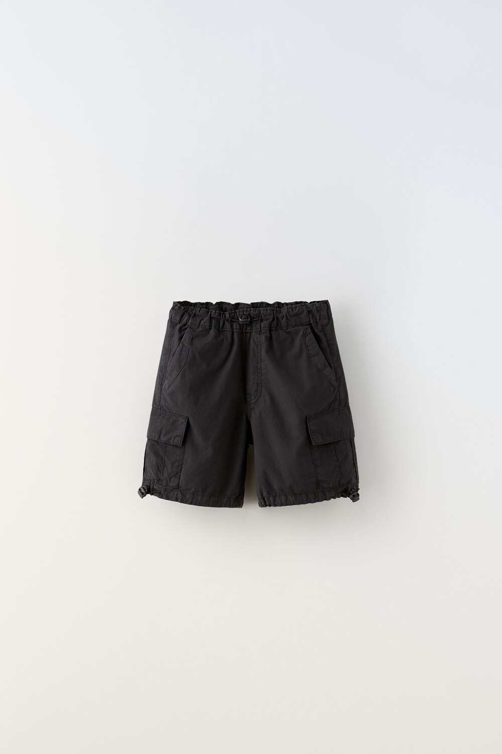 

Шорты-бермуды parachute cargo Zara, антрацитово-серый
