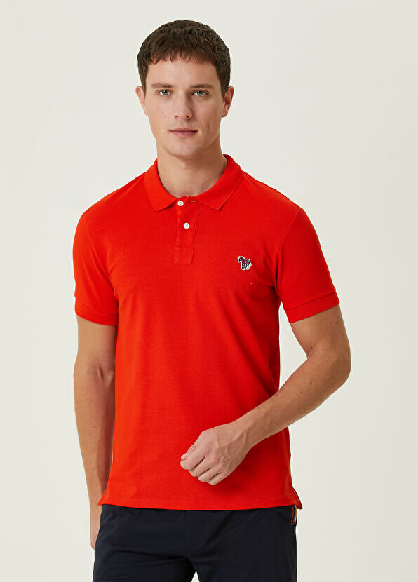 

Футболка из органического хлопка с воротником-поло Ps By Paul Smith, красный