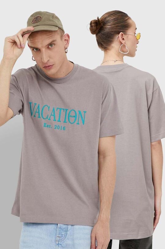 

Хлопковая футболка On Vacation, бежевый