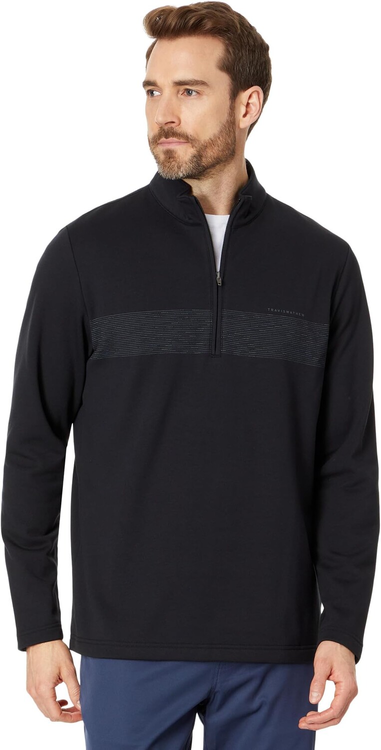 

Куртка TravisMathew Upgraded Fleece CS, цвет Black/Coronet