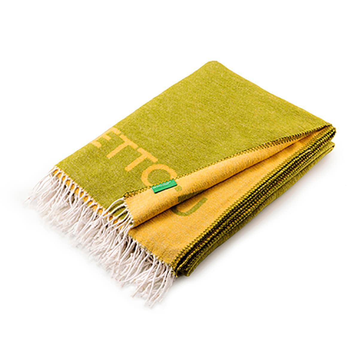 цена Декоративное одеяло из хлопка и акрила Tevere. United Colors of Benetton, зеленый