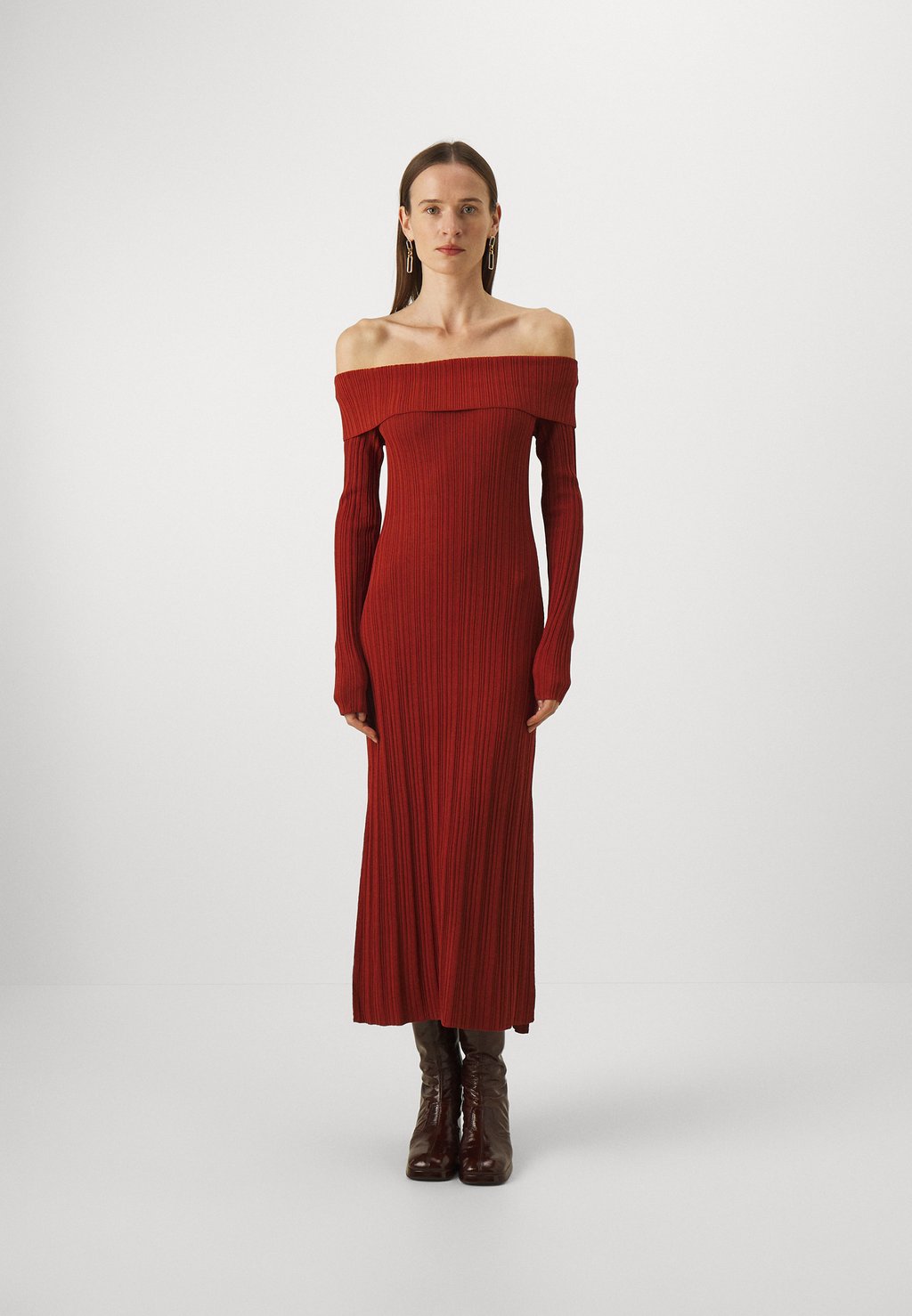 Трикотажное платье Kandice IVY OAK, цвет copper red свитер kalla ivy oak цвет copper red