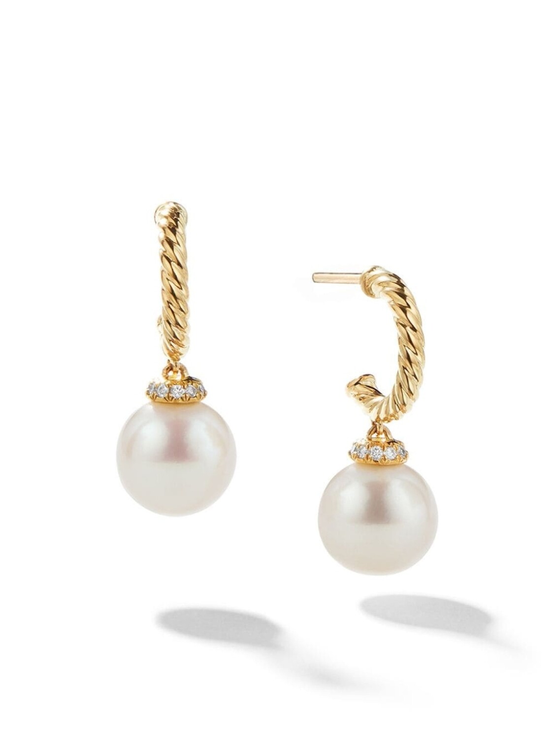 

Серьги-кольца Solari из желтого золота с бриллиантами David Yurman, золотой