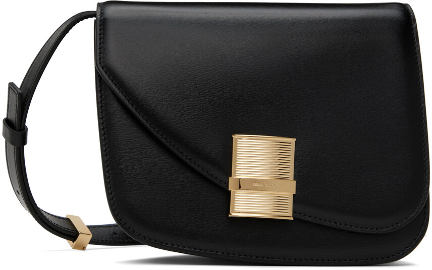 

Черная маленькая сумка через плечо Fiamma Ferragamo