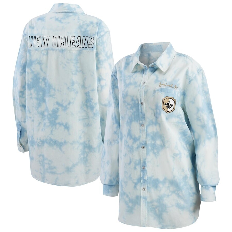 

Рубашка WEAR by Erin Andrews New Orleans Saints, деним