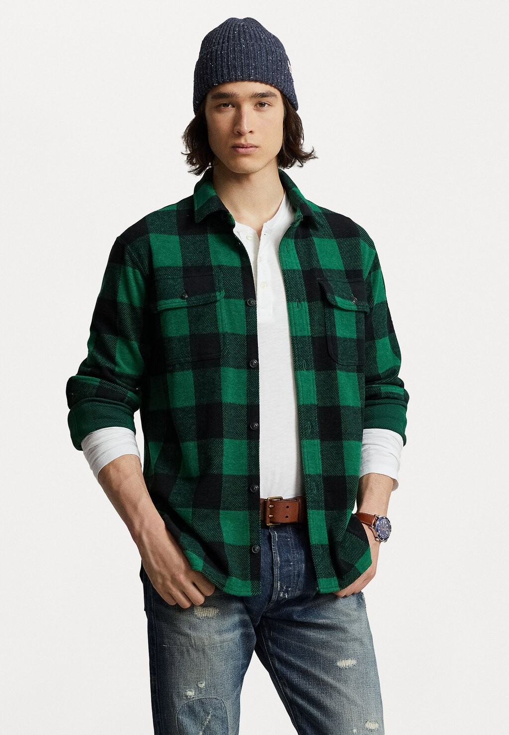 

Рубашка LONG SLEEVE Polo Ralph Lauren, спортивный зеленый/черный