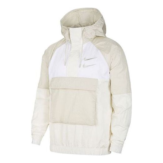 Куртка Men's Nike As Nsw Swoosh Jkt Wvn Nfs Casual Sports Woven Jacket Autumn White, белый