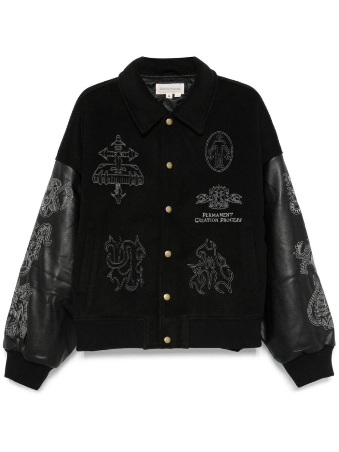 

UNTITLED ARTWORKS бомбер Angel Of Death Varsity, черный