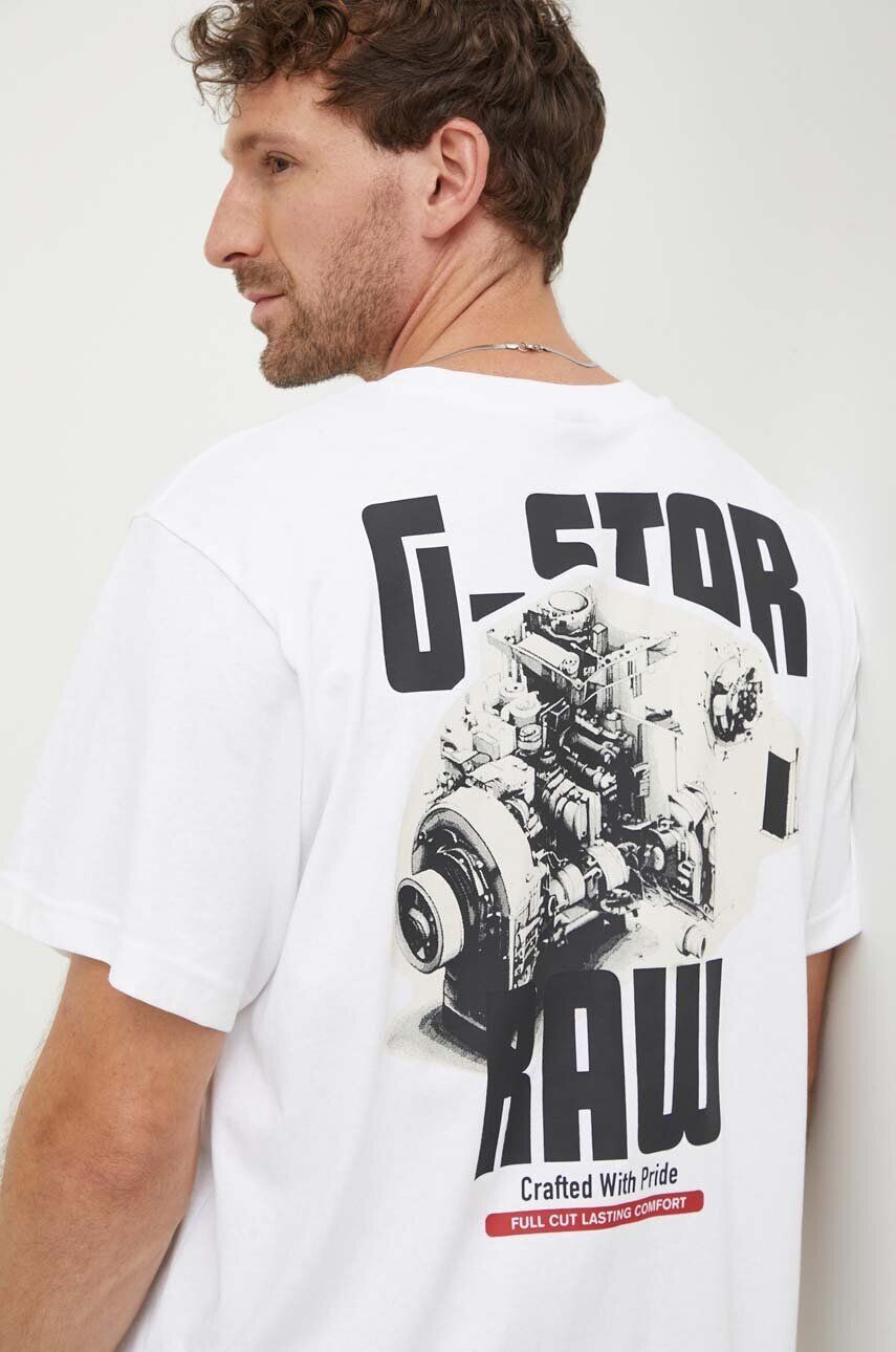 

Футболка G-Star из необработанного хлопка G-Star Raw, белый