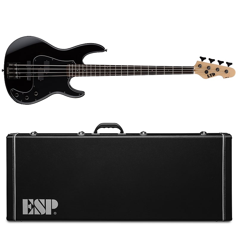 цена Басс гитара ESP LTD AP-4 Black Electric Bass Guitar + Hard Case AP4 AP 4