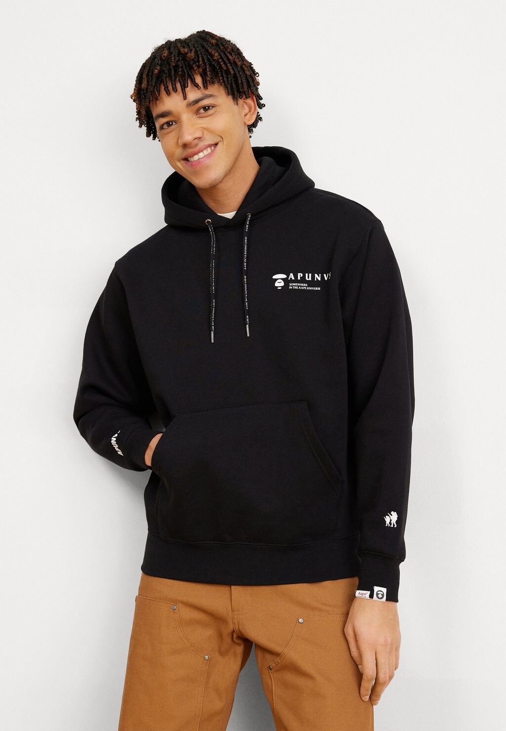 

Толстовка HOODIE AAPE By A Bathing Ape, цвет black