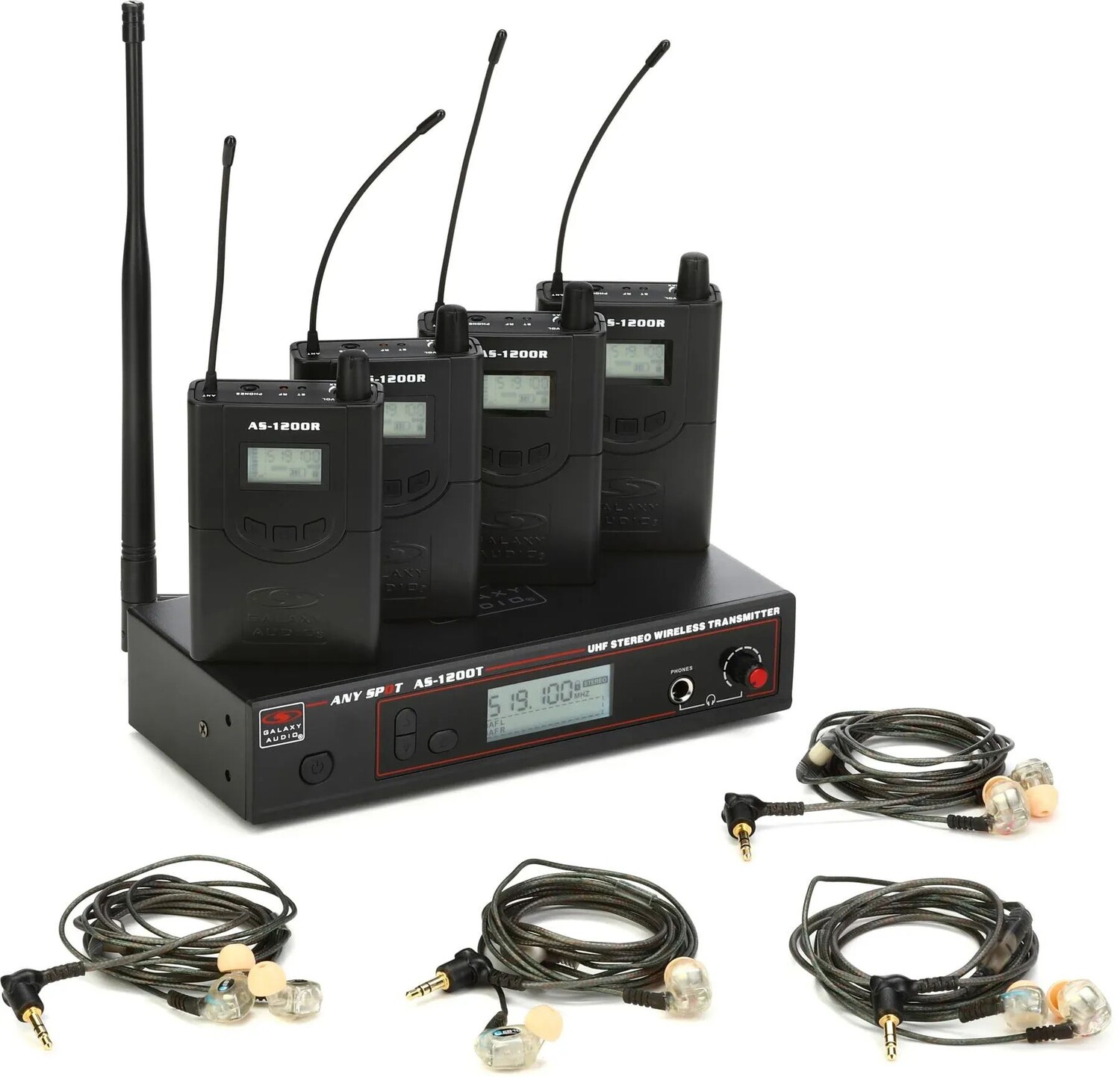 

Беспроводная система внутриканального мониторинга Galaxy Audio AS-1210-4N — диапазон N