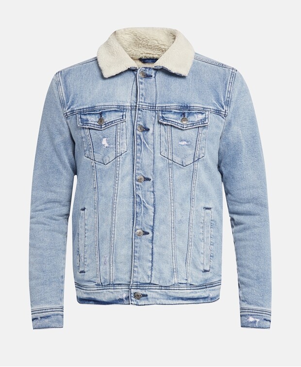 

Джинсовая куртка Hollister, светло-синий