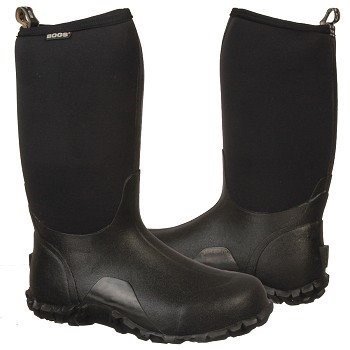 цена Мужские классические высокие водонепроницаемые зимние ботинки Bogs, черный