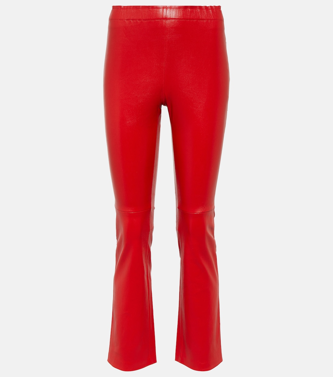Кожаные укороченные брюки Stouls, красный кожаные укороченные брюки redvalentino цвет cuoio
