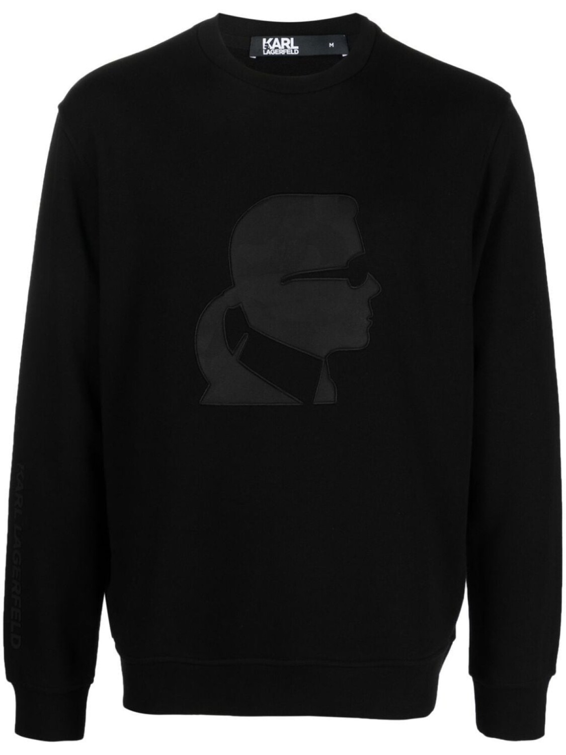 

Karl Lagerfeld толстовка с нашивкой-логотипом, черный