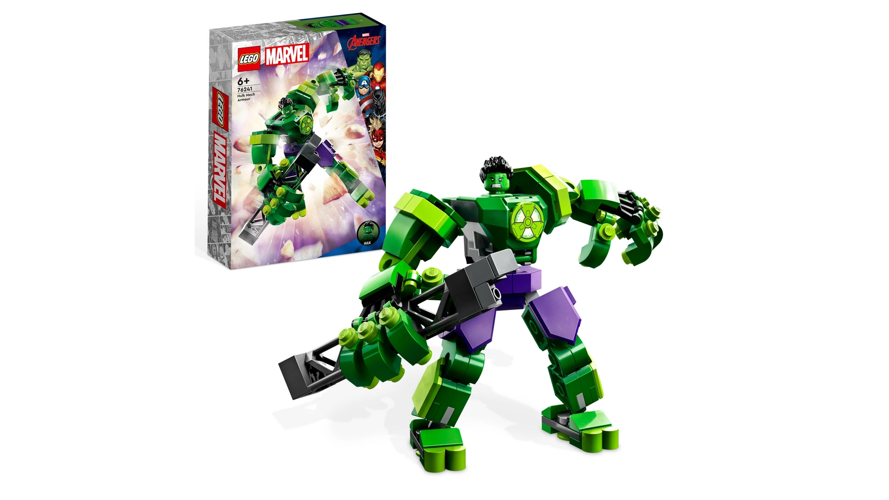 цена Lego Marvel Набор роботов Халка, игрушечная фигурка Мстителей