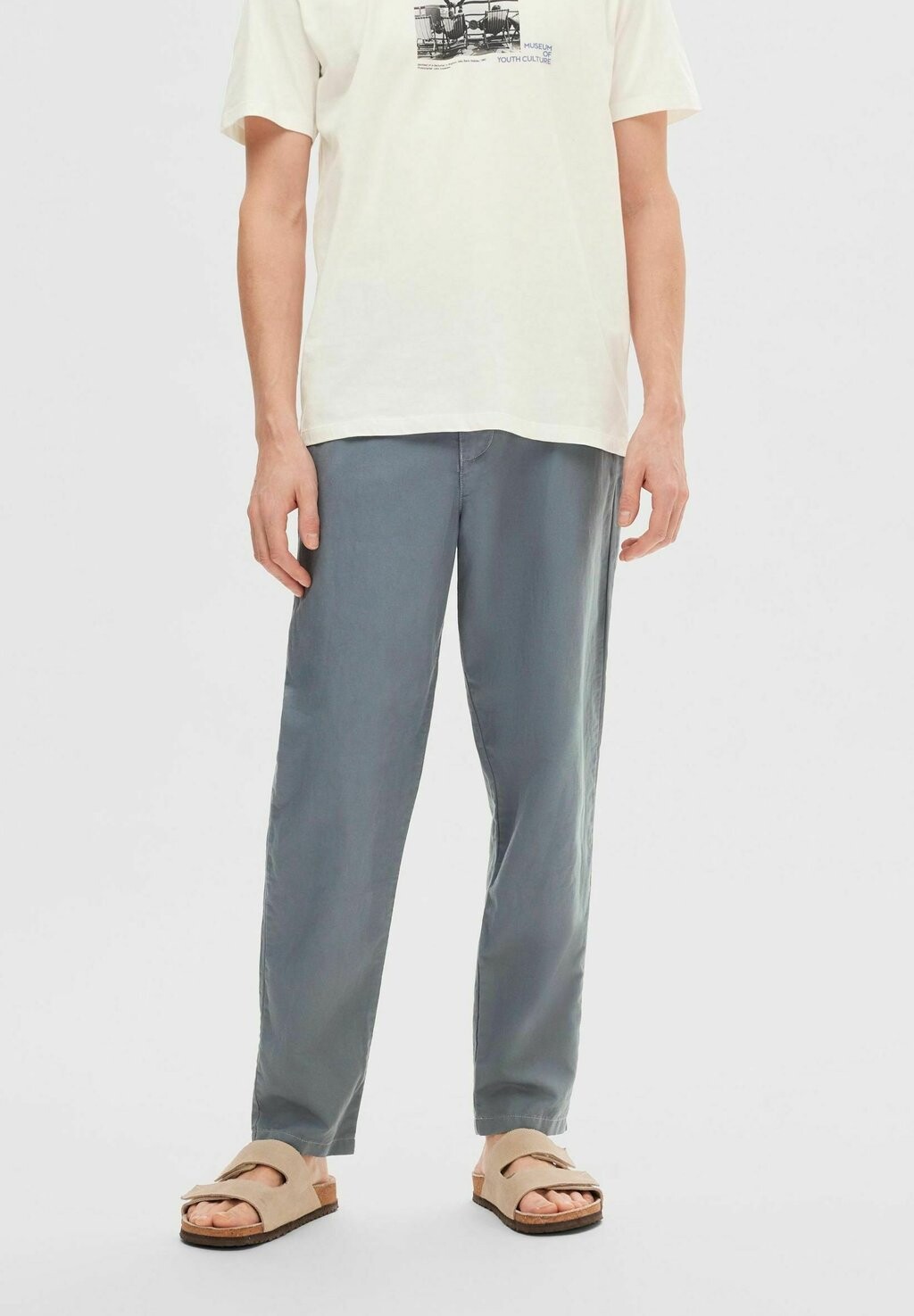 

Чино TAPERED SLIM FIT Selected Homme, цвет stormy weather