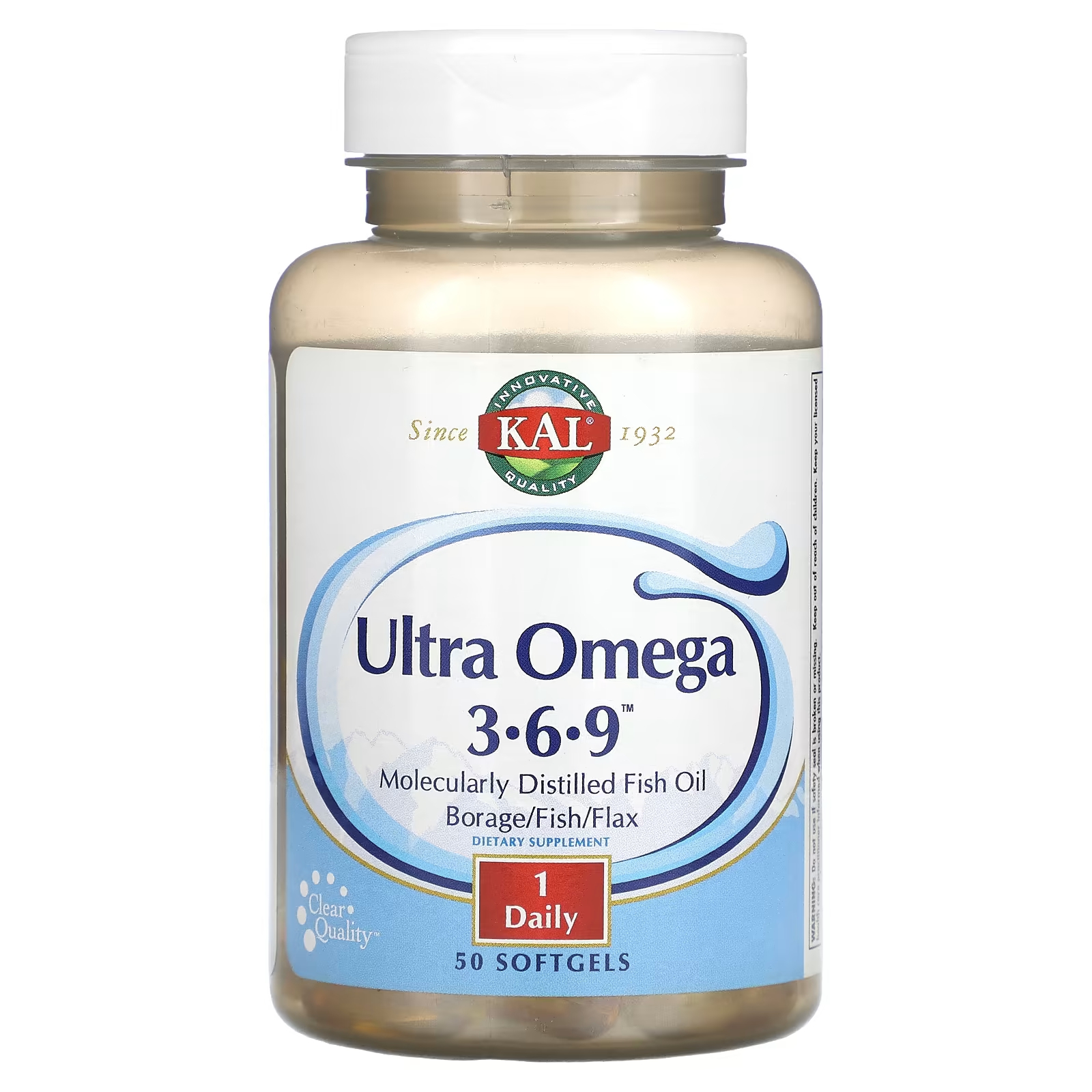 Ультра Омега 3-6-9 KAL, 50 мягких капсул ежедневная формула codeage nanofood для липосомальной доставки незаменимых витаминов омега 3 30 пакетиков