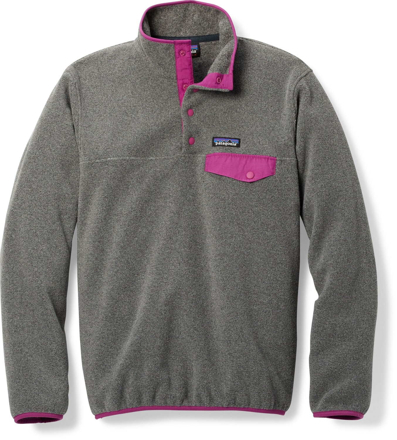 

Легкий флисовый пуловер Synchilla Snap-T — женский Patagonia, серый
