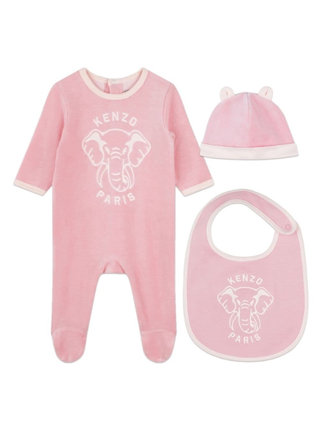 

Kenzo Kids комплект для новорожденного с вышивкой Elephant, розовый