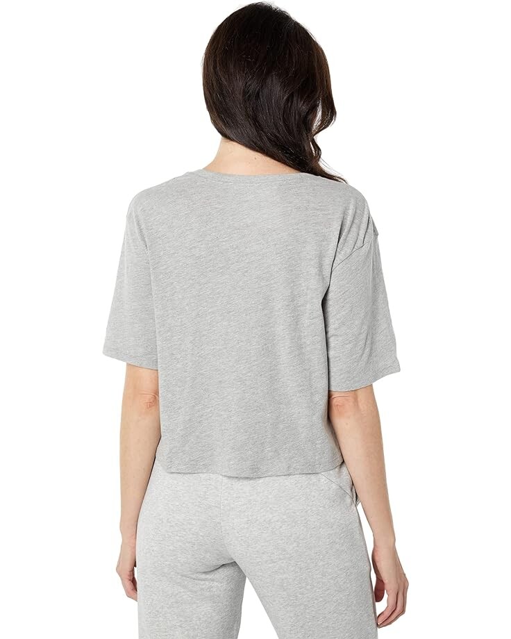 

Футболка PUMA Essentials+ Cropped Logo Tee, цвет Light Gray Heather