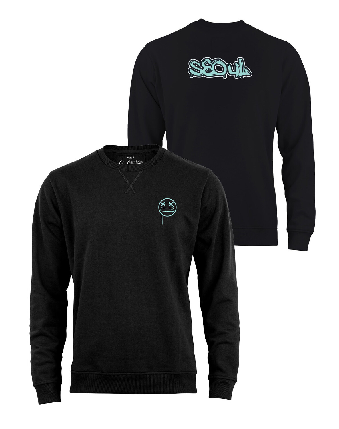

Толстовка Cotton Prime Street Art Seoul Weltenbummler Kollektion, черный
