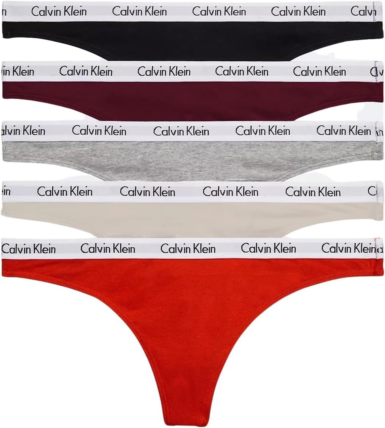 

Стринги Carousel (5 шт.) Calvin Klein Underwear, цвет Tawny Port/Rouge/Black/Peyote/Grey Heather