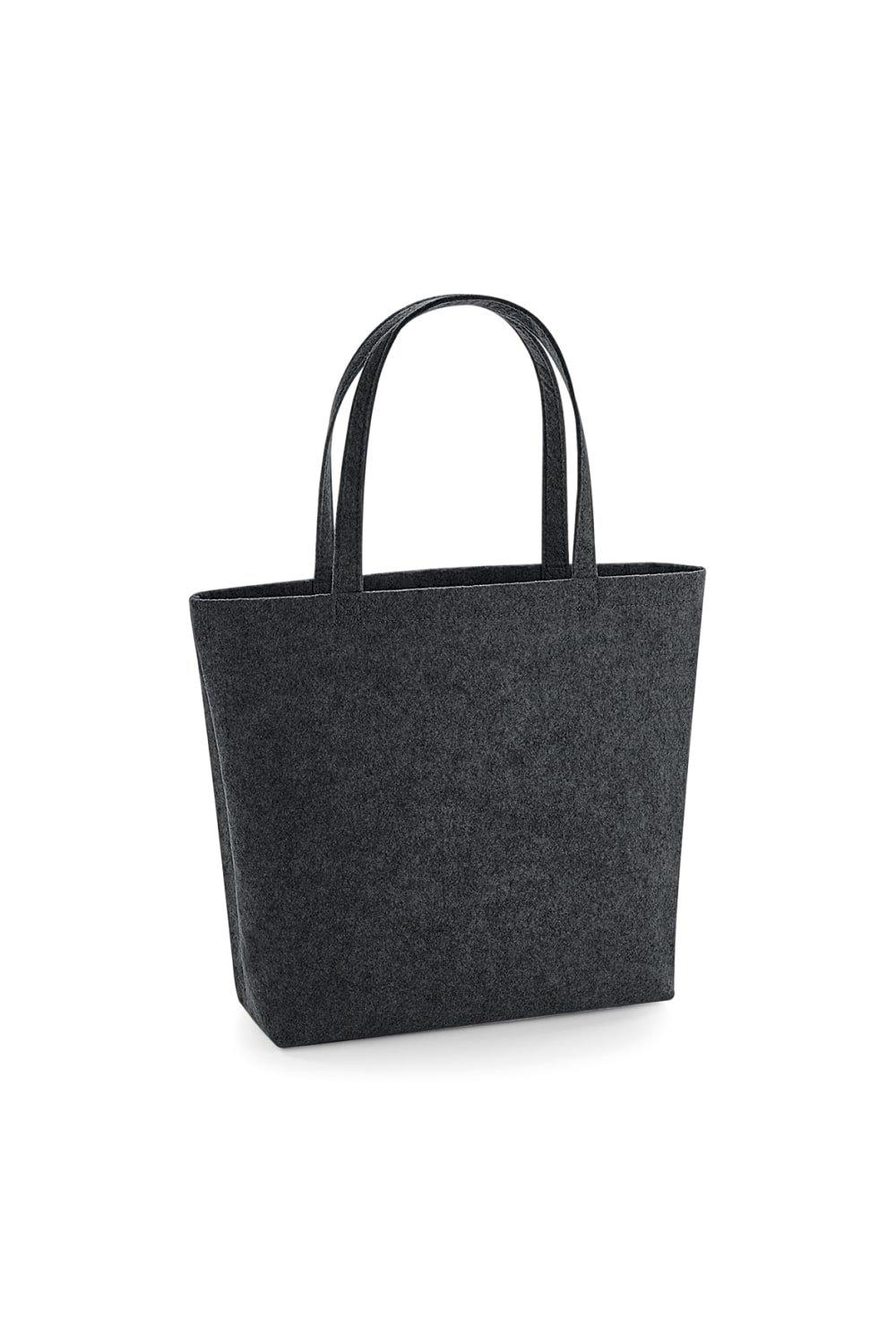 Фетровая сумка-шоппер/тоут Bagbase, серый фетровая сумка тоут ярко розовый