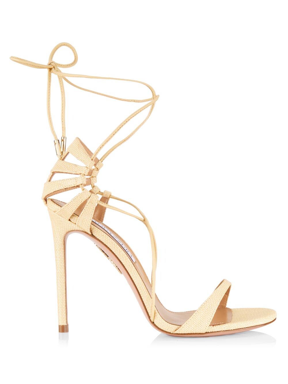 

Сандалии из рафии Bellissima 105MM со шнуровкой Aquazzura