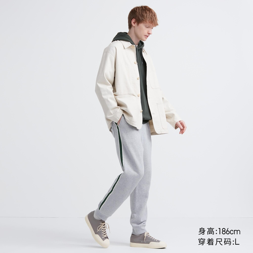 

Предпродажа Uniqlo, мужские и женские спортивные брюки с боковыми вставками, серые спортивные брюки, мужские брюки, повседневные спортивные штаны