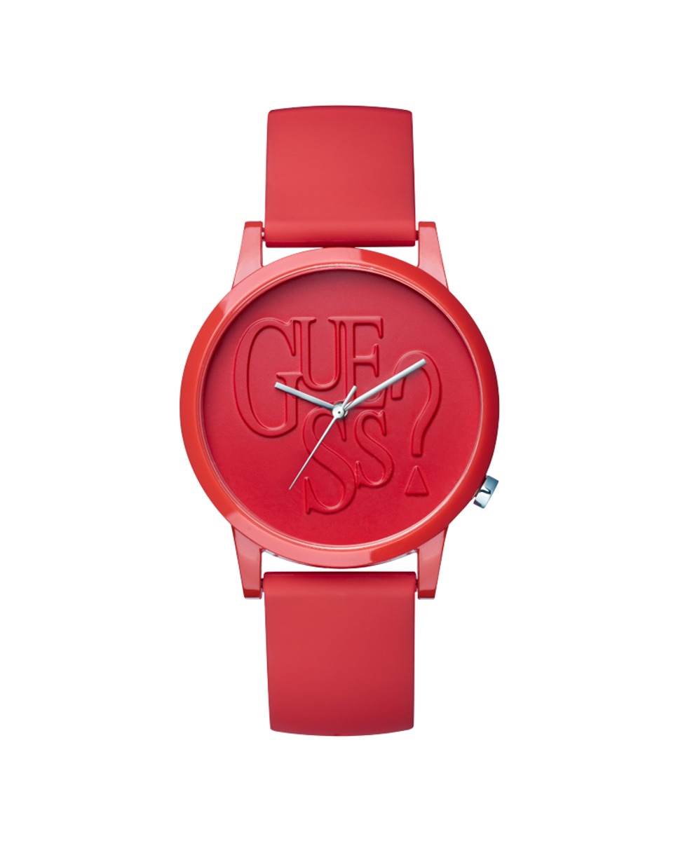 Часы-унисекс Originals V1019M3 из силикона и красным ремешком Guess, красный часы наручные guess красный