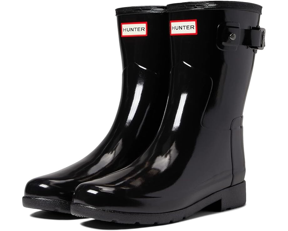 

Ботинки Hunter Refined Short Gloss, черный