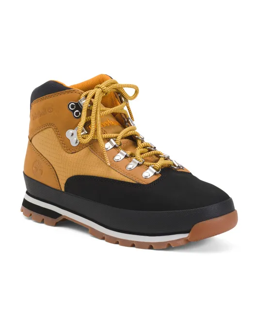 

Мужские кожаные европейские туристические ботинки Timberland, черный