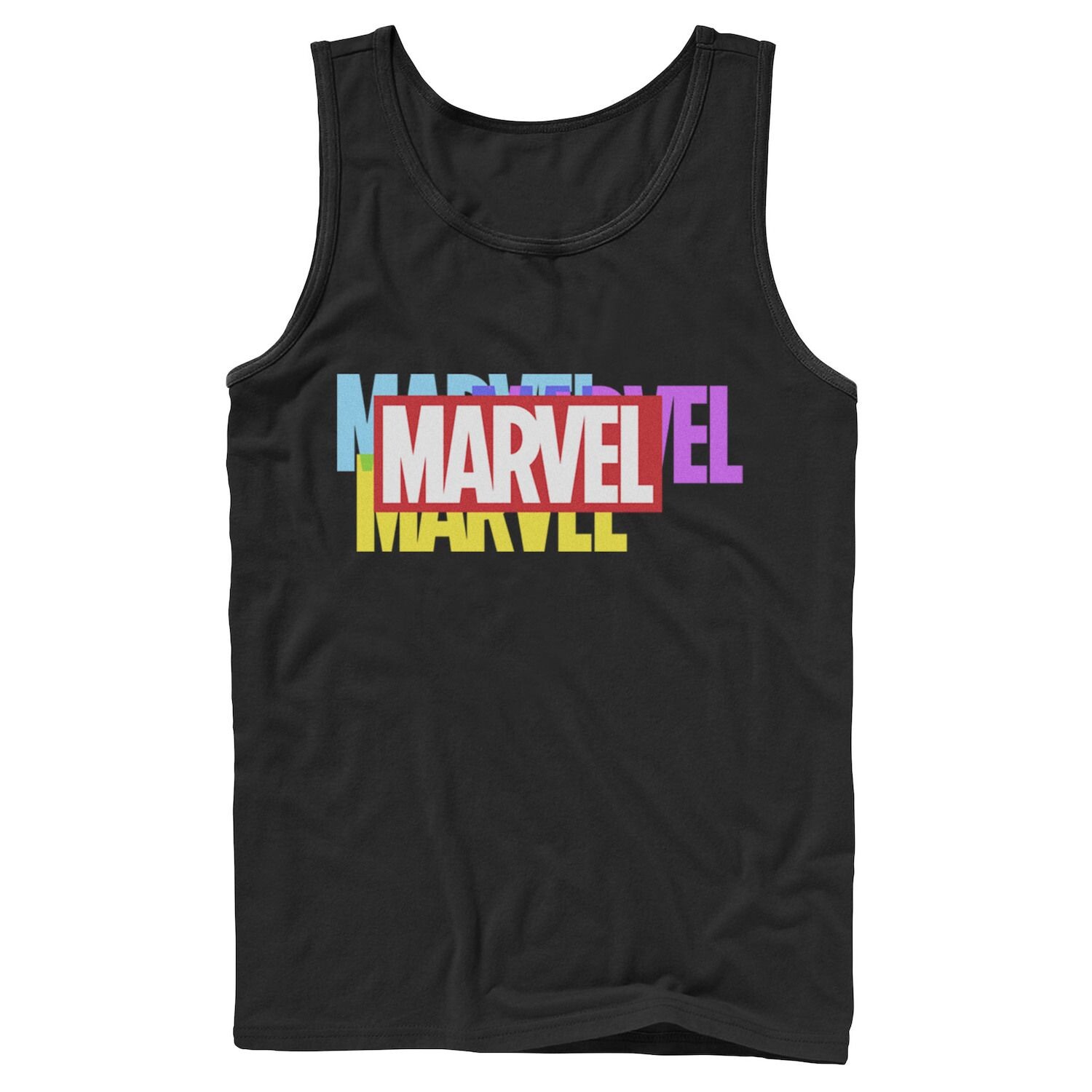 

Мужская майка с разноцветным логотипом Marvel Licensed Character