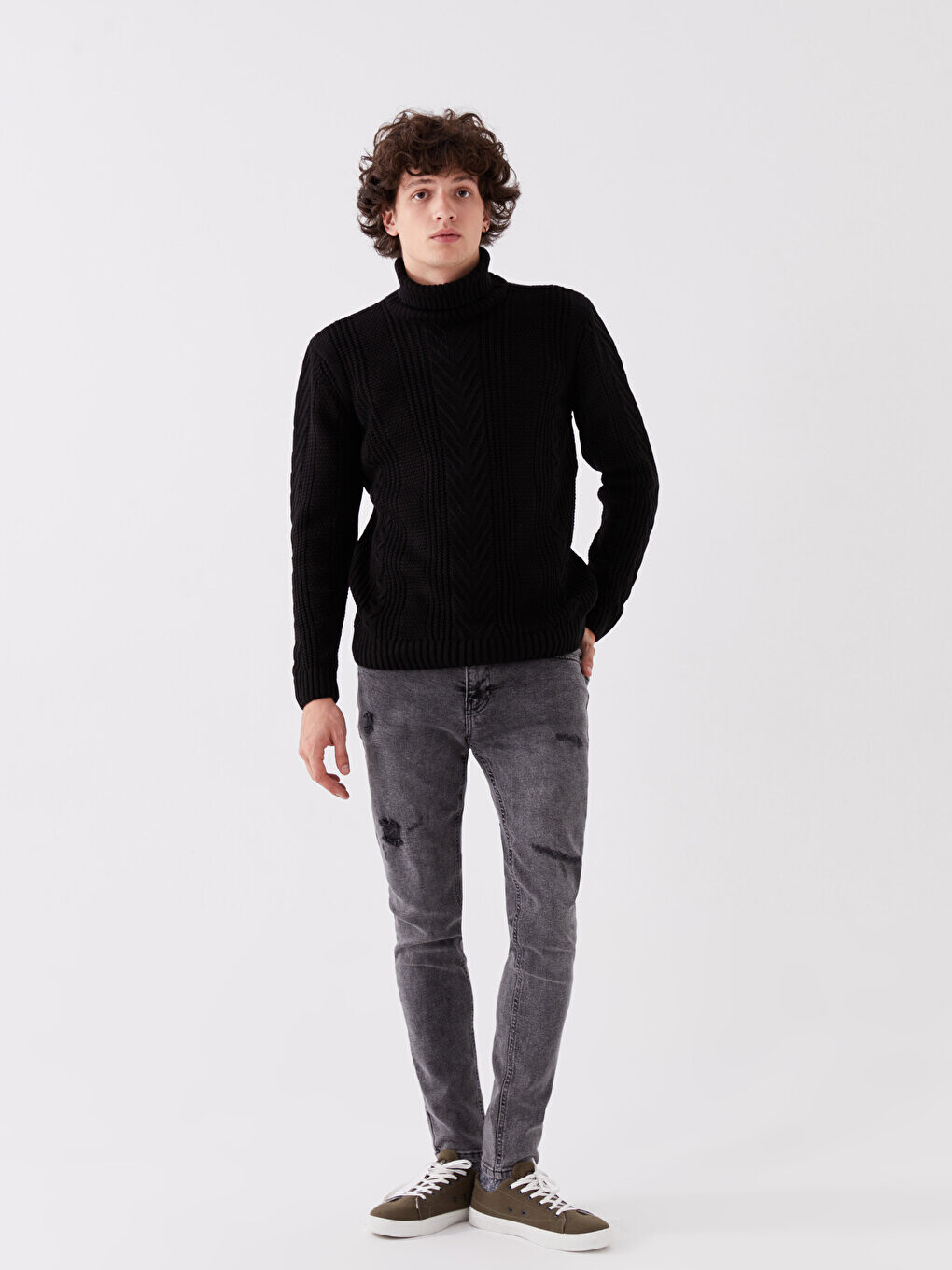 

Мужские джинсовые брюки скинни 760 LCW Jeans, черное родео, Черный