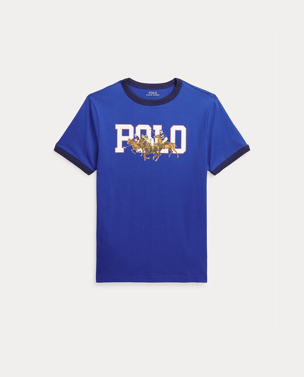 

Футболка для мальчика из 100% хлопка и футболка-поло Polo Ralph Lauren, синий