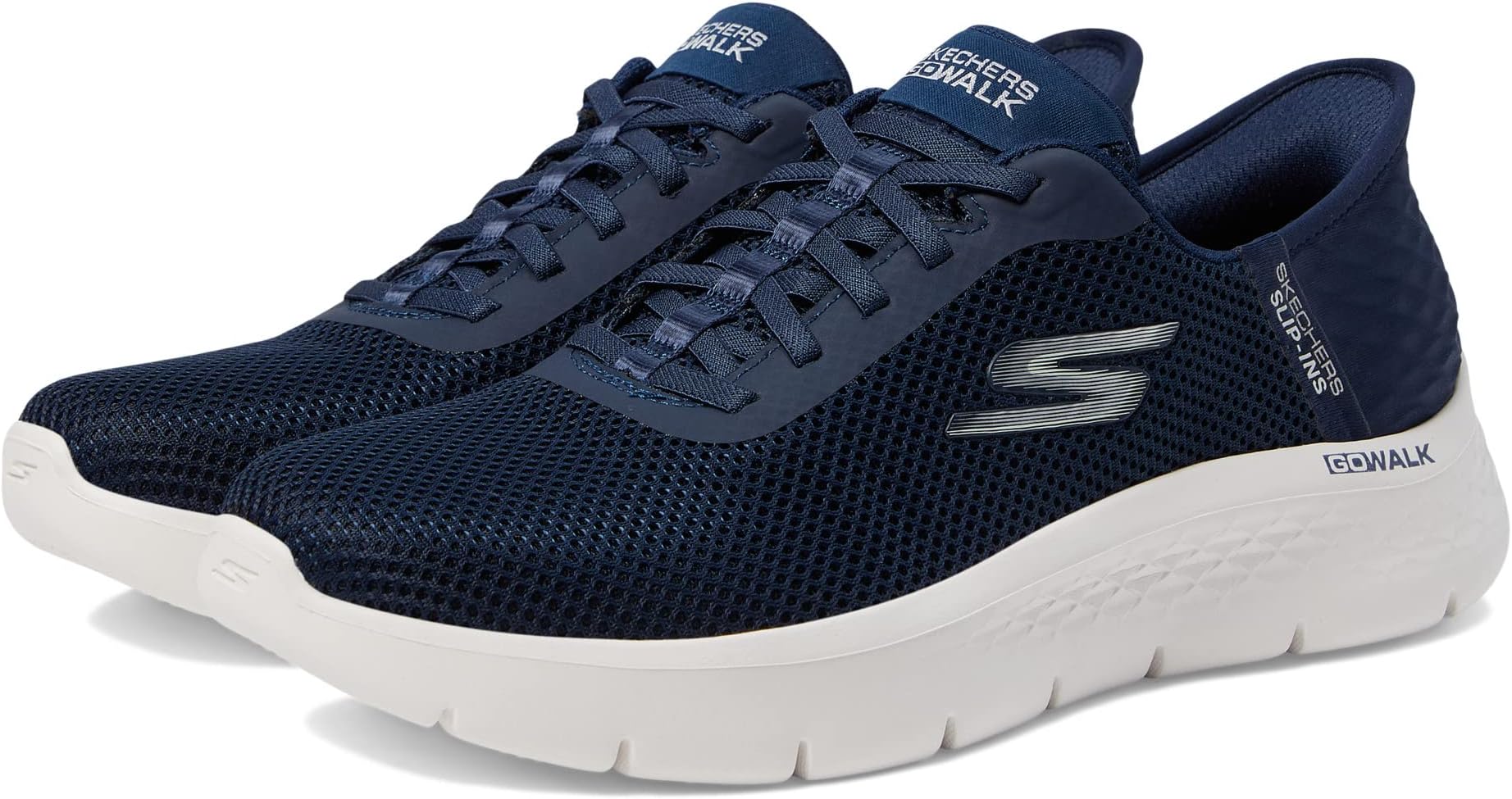 

Кроссовки Go Walk Flex Grand Entrance Hands Free Slip-Ins SKECHERS Performance, цвет Navy/White