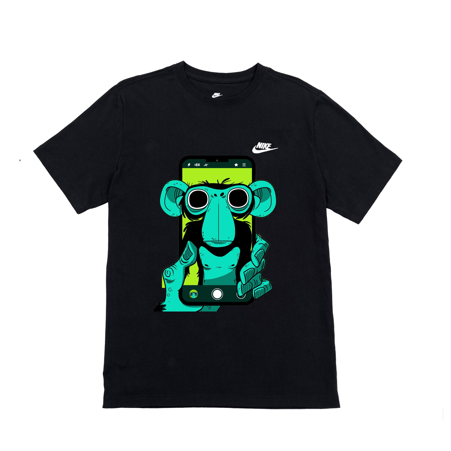 

Футболка унисекс черная Nike, черный