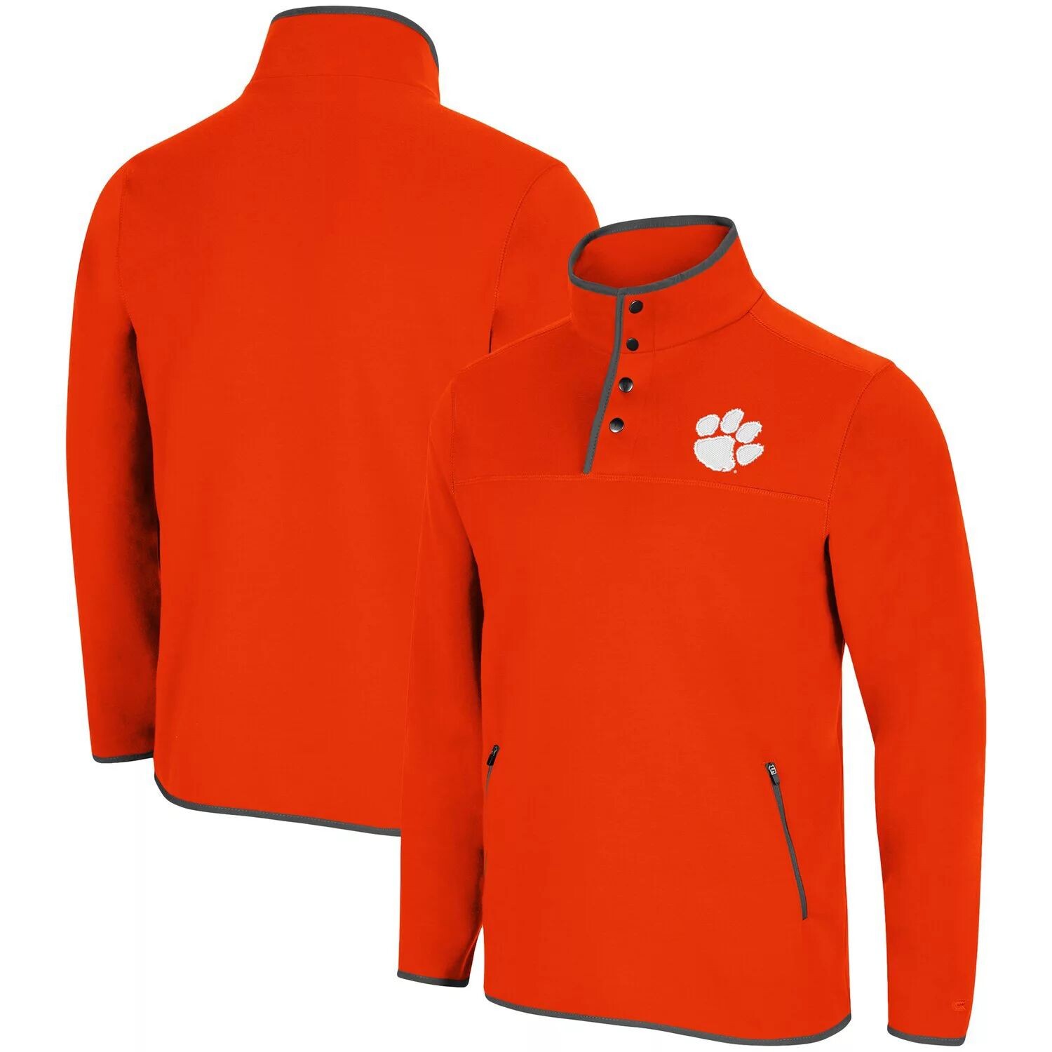 

Мужской оранжевый пуловер Clemson Tigers Rebound Snap Colosseum