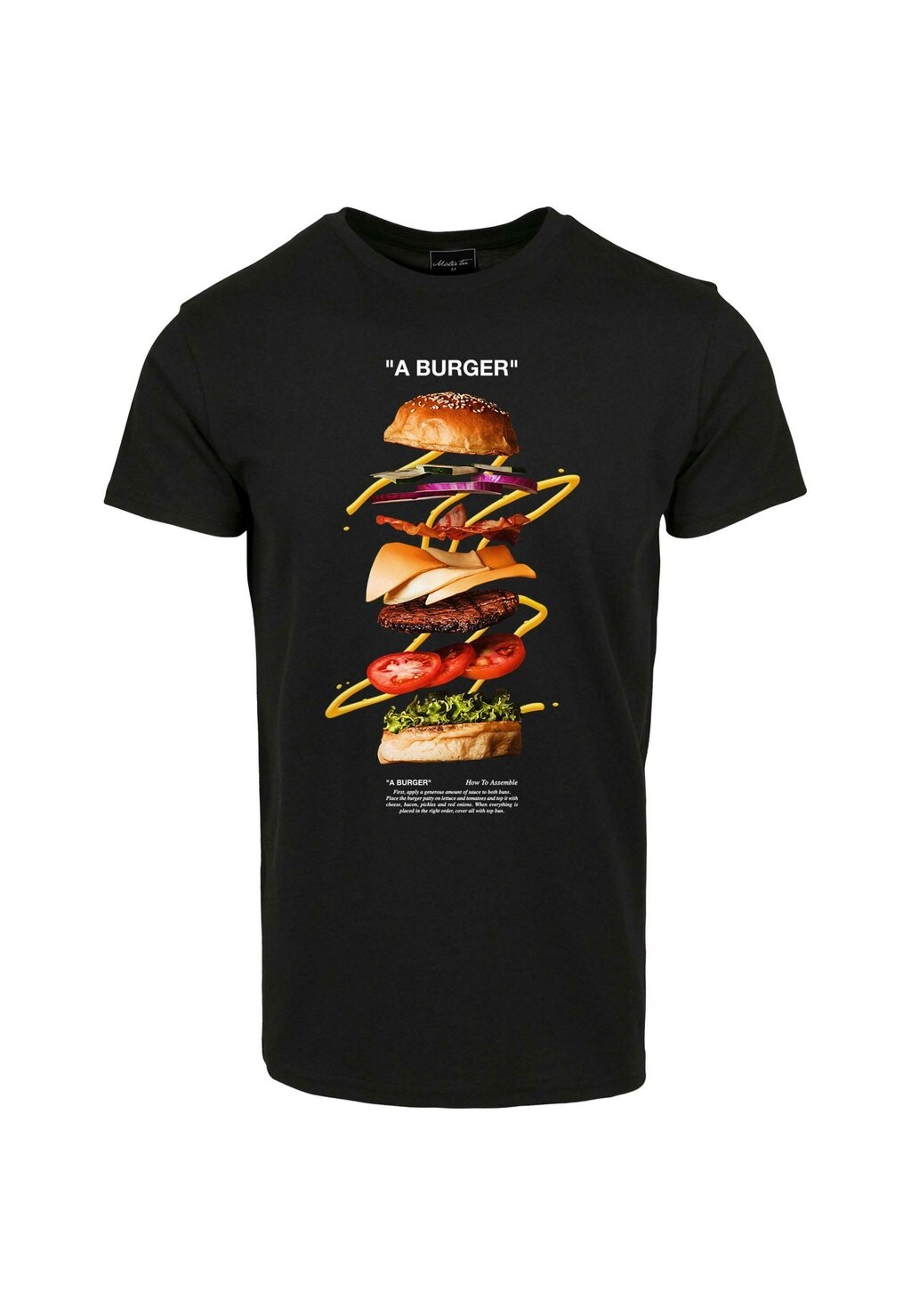 

Футболка с принтом A BURGER Mister Tee, черный
