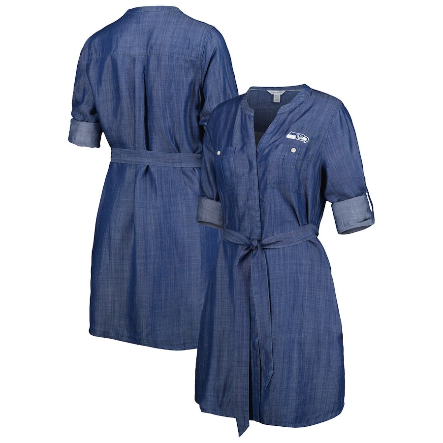 

Платье с длинным рукавом Tommy Bahama Seattle Seahawks, деним