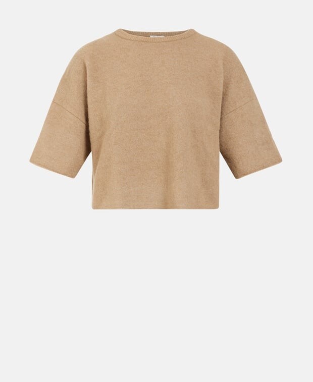 

Пуловер с короткими рукавами Filippa K, серо-коричневый