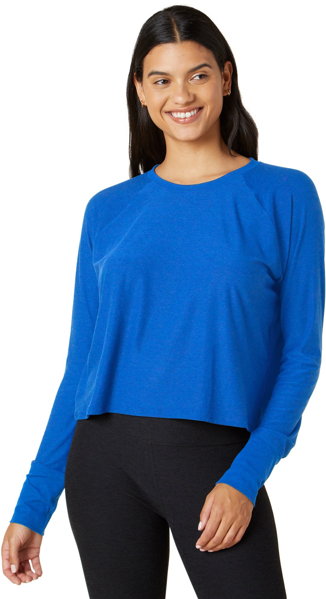 Пуловерная рубашка Daydreamer — женская Beyond Yoga, синий пуловер beyond yoga side slit long sleeve pullover цвет garnet red